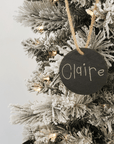 Slate Signature Ornament - Going Golden