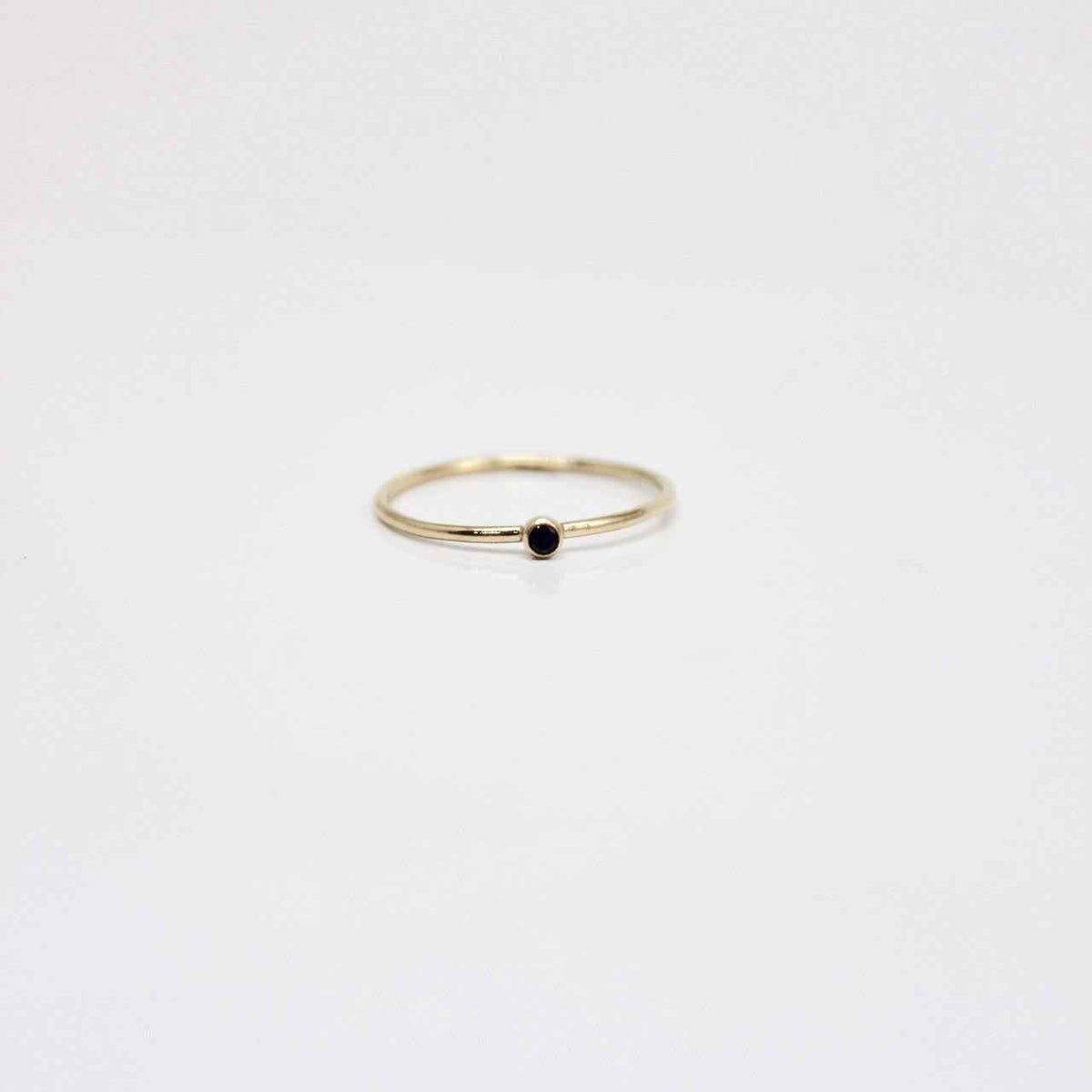 black gemstone ring - Going Golden