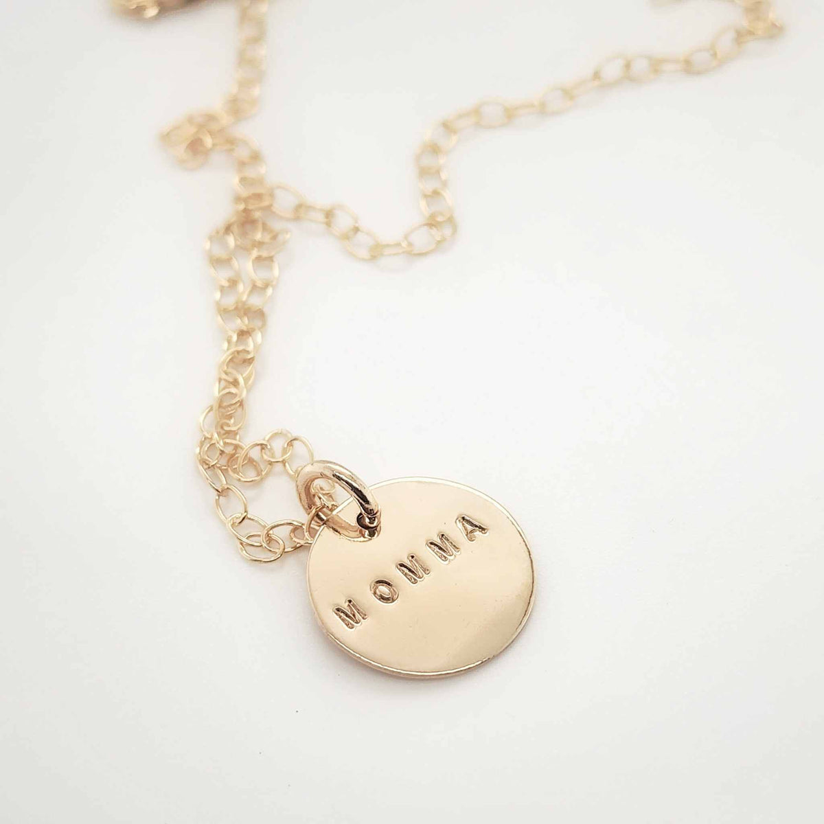 Undarkened 5/8" Block Necklace - Going Golden