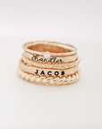 a 14k gold filled ring set on a white background