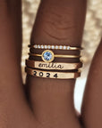 Modern Class Ring Set - Going Golden
