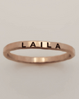 Bold Upper Name Ring - Going Golden