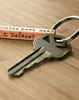 Copper Bar Keyring - Going Golden