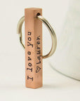 Copper Bar Keyring - Going Golden