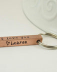 Copper Bar Keyring - Going Golden