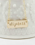 Short Gold Bar Necklace - Going Golden