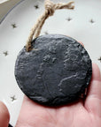 Slate Signature Ornament - Going Golden
