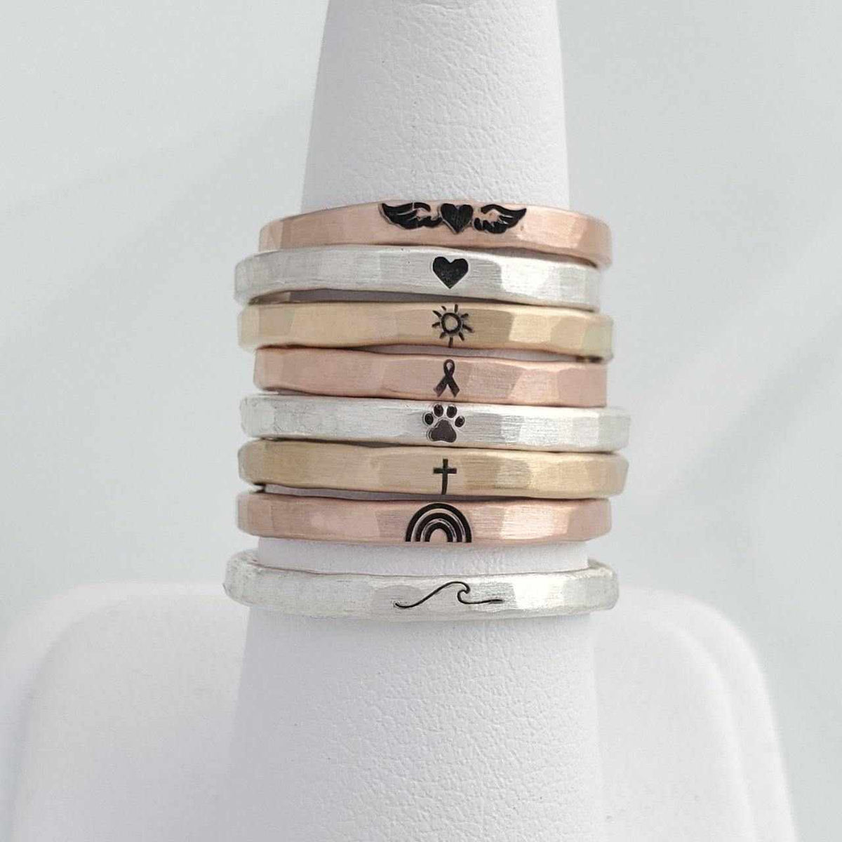 Stackable Symbol Ring - Going Golden