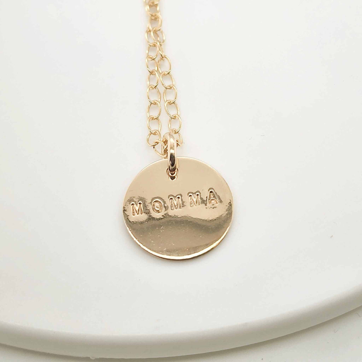Undarkened 5/8" Block Necklace - Going Golden