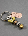 Nuts About You Keychain - Going Golden