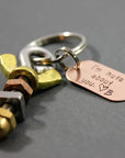 Nuts About You Keychain - Going Golden