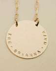 Gold Round Necklace - Going Golden