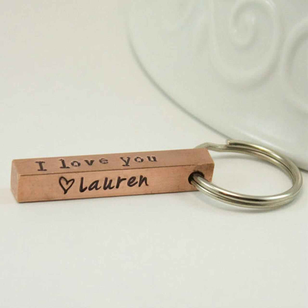 Copper Bar Keyring - Going Golden