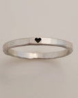 Skinny Heart Ring - Going Golden