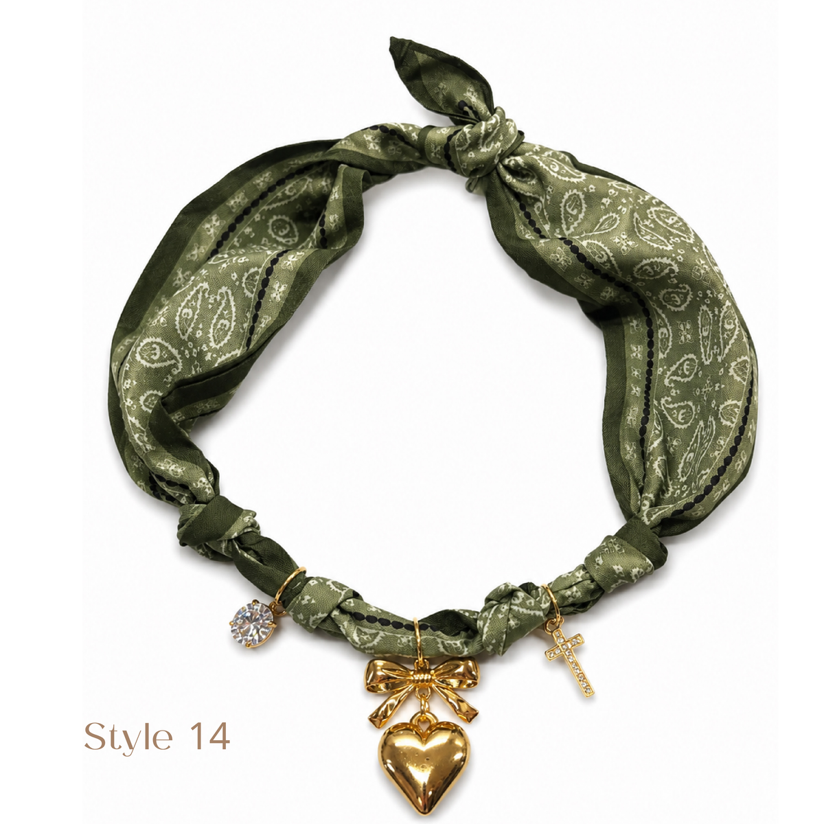 Charm Scarf Necklace