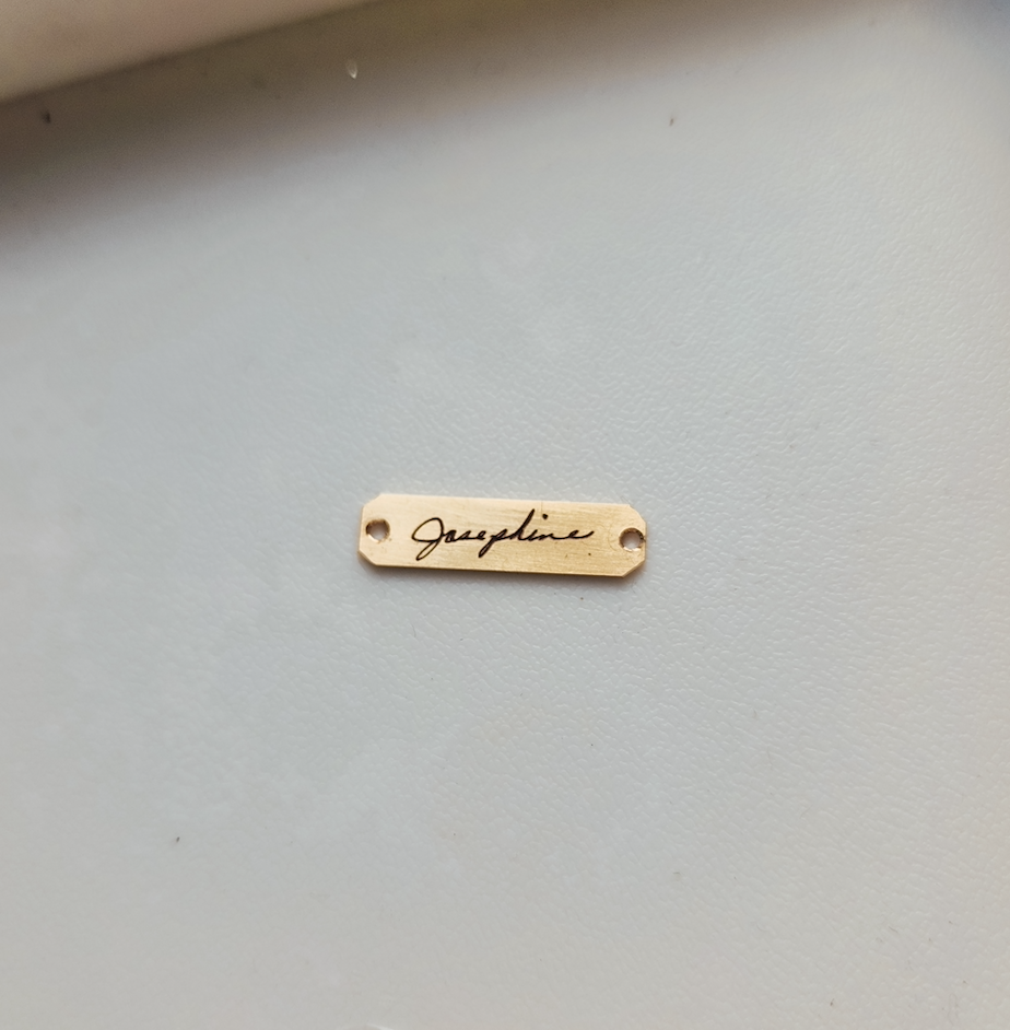 Handwriting Bracelet - Going Golden