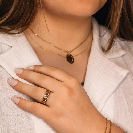 Oval Name Necklace - Going Golden