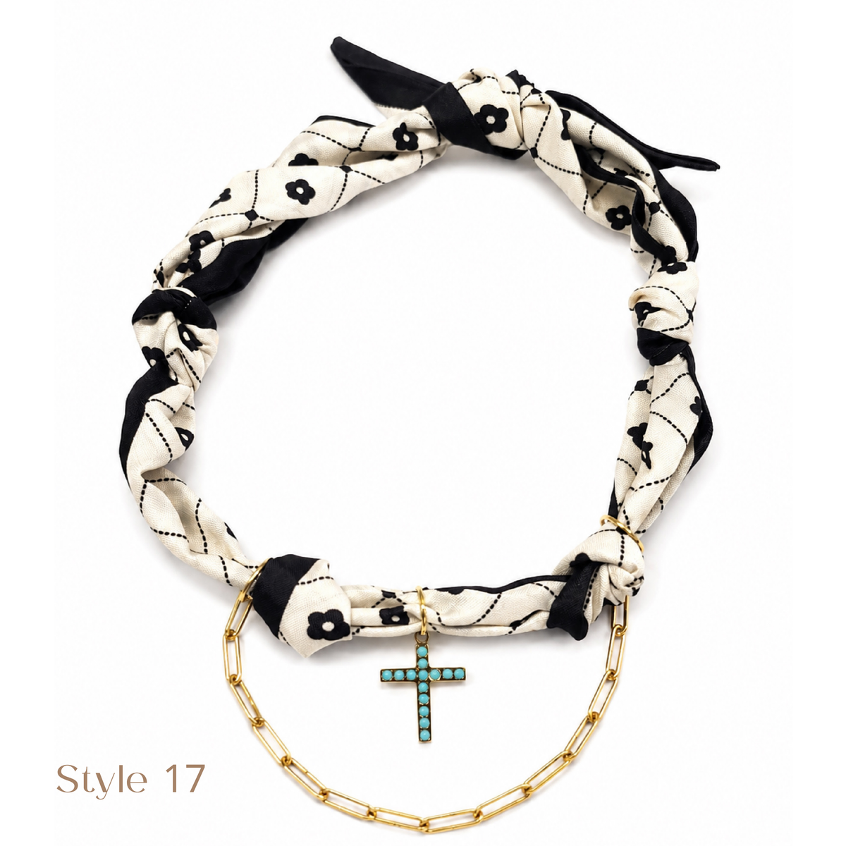 Charm Scarf Necklace