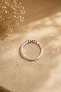 Personalized Flat Name Ring
