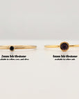 4mm Birthstone Stacking Ring - Going Golden