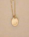 Oval Name Necklace - Going Golden