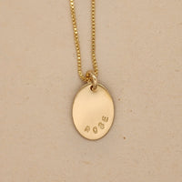Oval Name Necklace - Going Golden