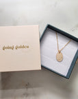 Oval Name Necklace - Going Golden