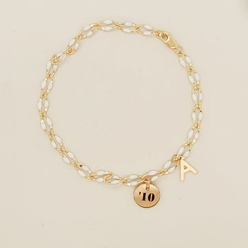 Enamel Charm Bracelet