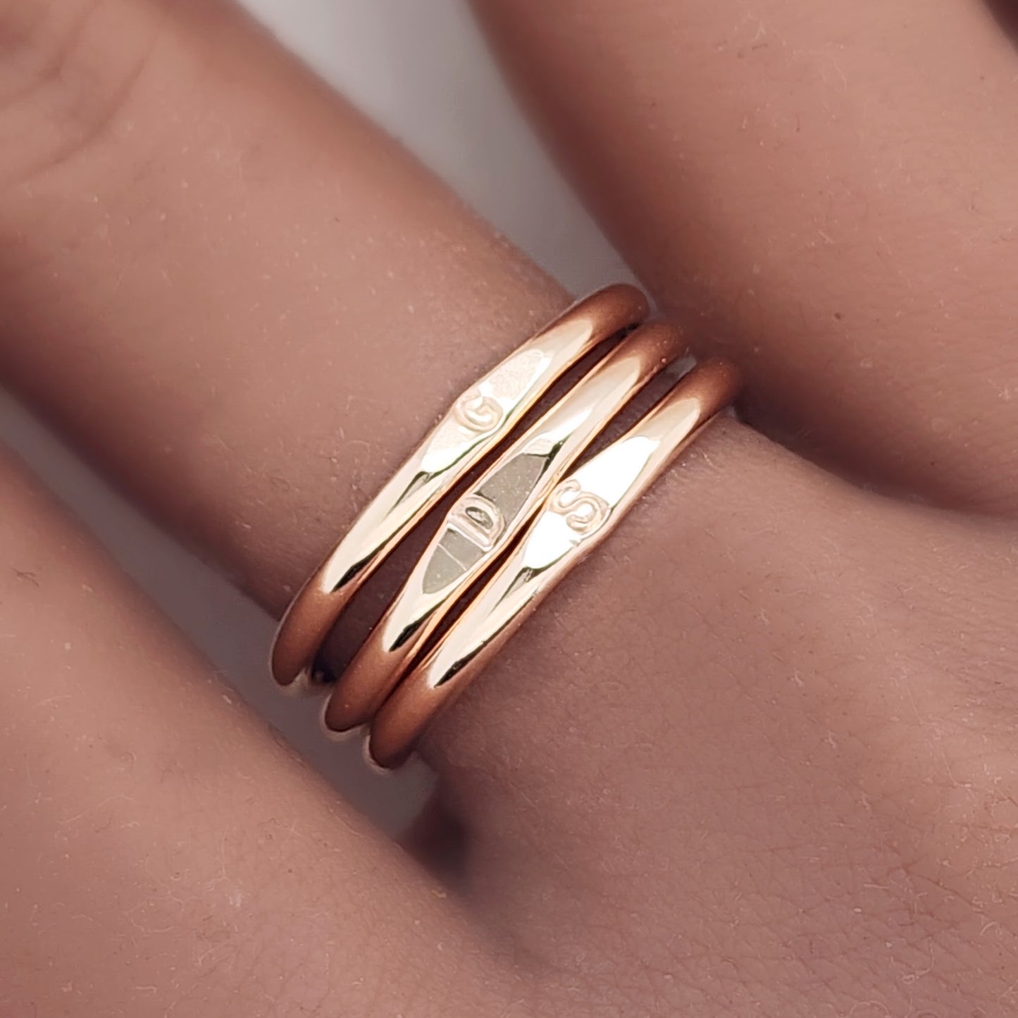 Minimal Initial Signet Ring - Going Golden