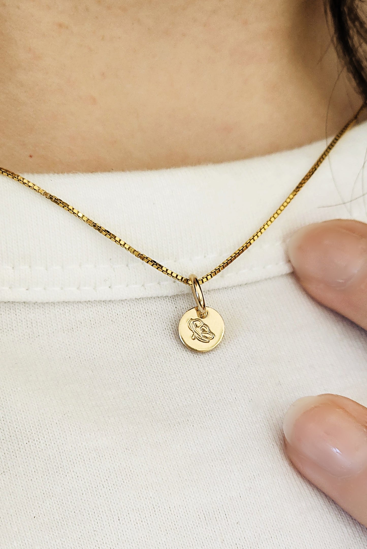 Minimalist Tag Necklace - Going Golden