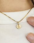 Minimalist Tag Necklace - Going Golden