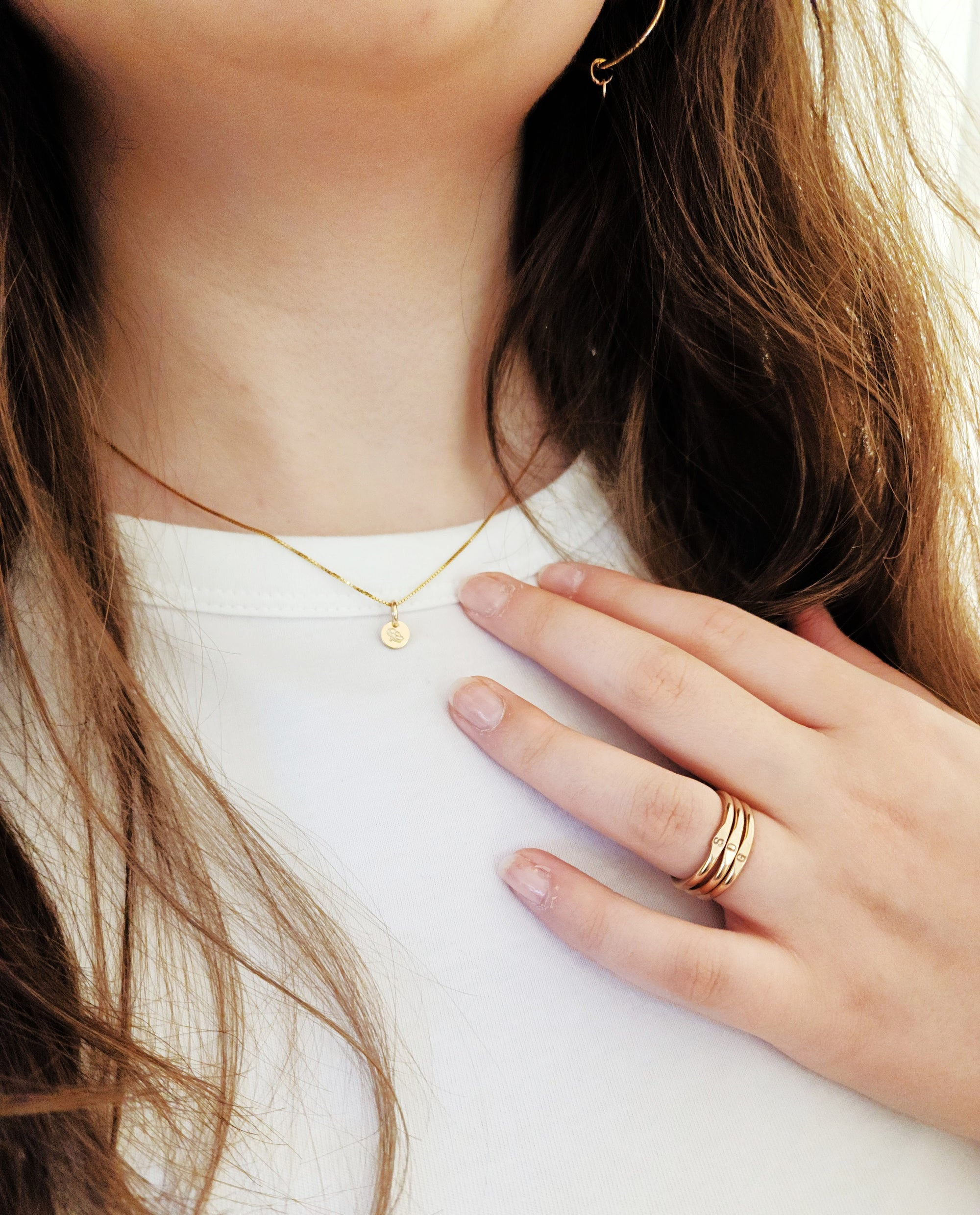 Minimalist Tag Necklace - Going Golden