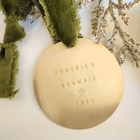 Gold Holiday Ornament