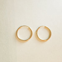 Gold-Filled Infinity Hoops - Going Golden