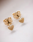 Heart Studs - Going Golden