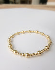 Stretch Bead Bracelets - Going Golden