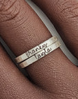 New Cursive Name Ring