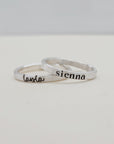 Modern Personalized Stacking Ring - Going Golden