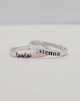 Modern Personalized Stacking Ring - Going Golden