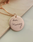 Double Sided Handwriting Necklace