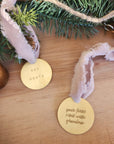 First Year Baby Milestone Ornaments