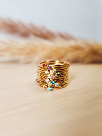 Personalized Connector Ring Set - Going Golden