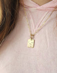 Custom Handwriting Rectangle Necklace