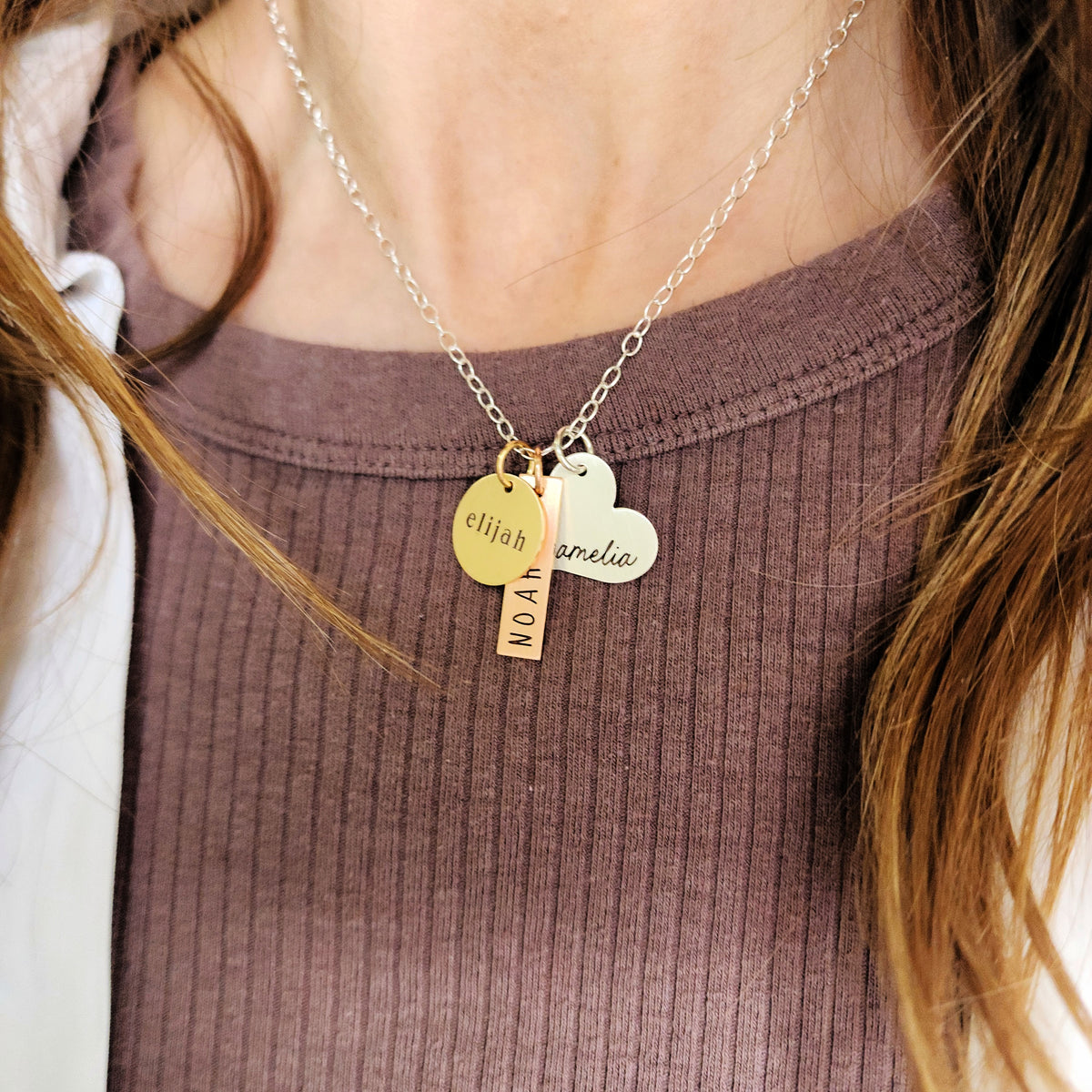 Three Names Necklace - Going Golden