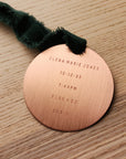 Personalized Copper Ornament