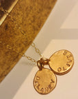 Gold Stamped Name Necklace