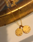 Gold Stamped Name Necklace