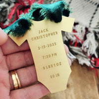 Baby's First Christmas Ornament - Going Golden