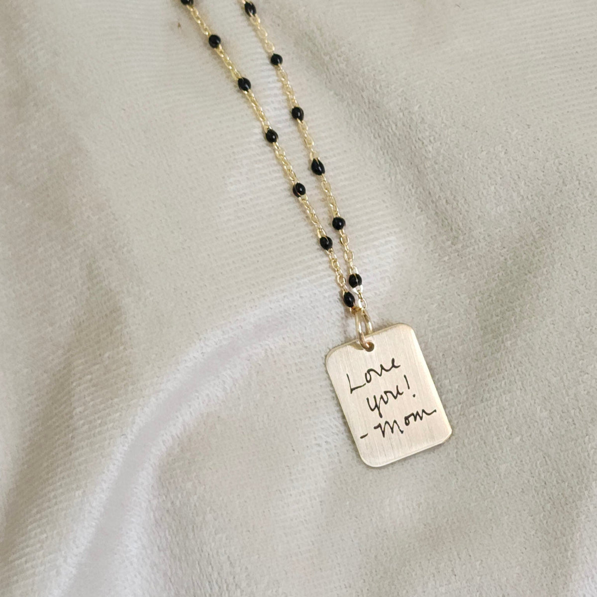 actual handwriting necklace