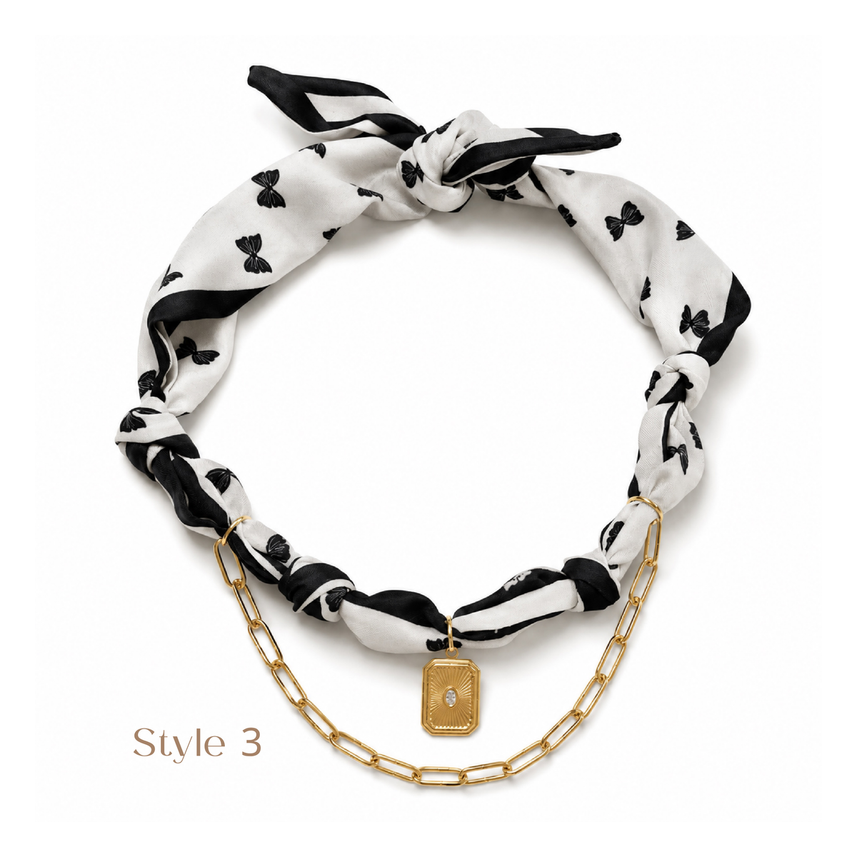 Charm Scarf Necklace